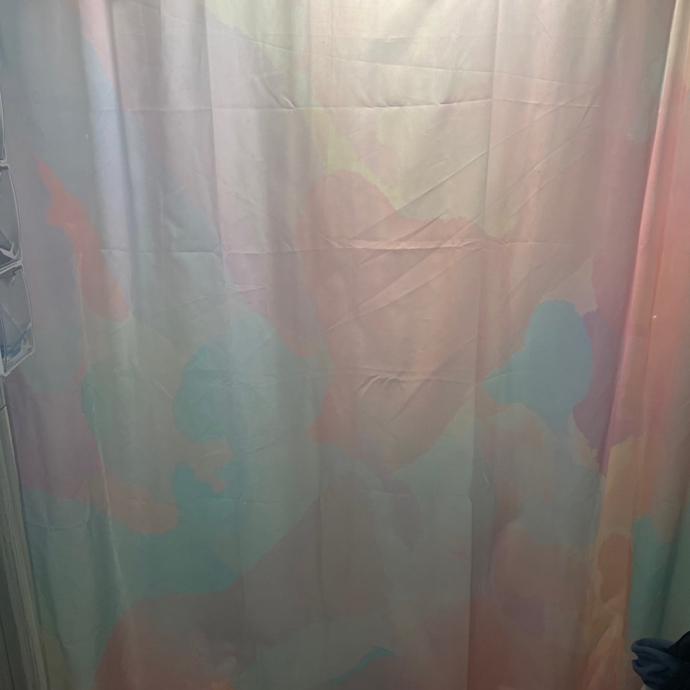 Society6 rainbow shower curtain